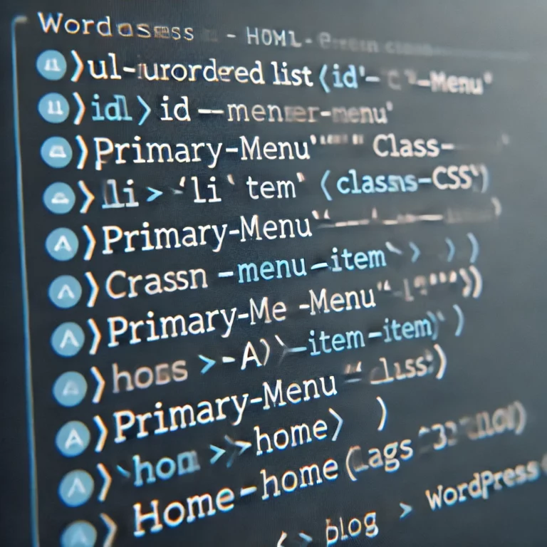 Добавление классов элементам меню в WordPress