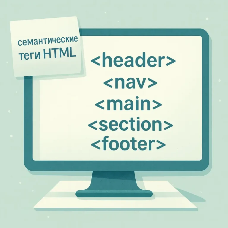 Шпаргалка: семантические теги HTML